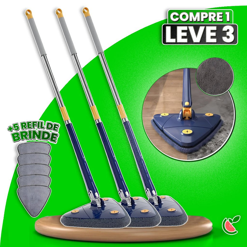 Mop de Limpeza Giratória 360 Advanced Clean 4 em 1