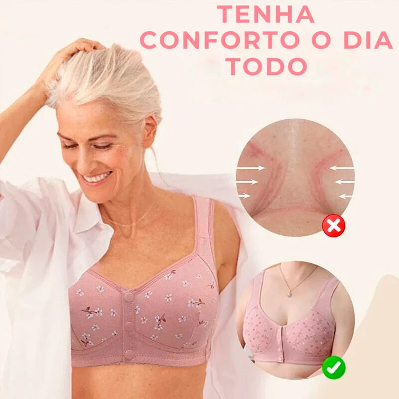 [COMPRE 1 LEVE 3] Sutiã Lady com Abotoamento Frontal em Colete + BRINDE Exclusivo