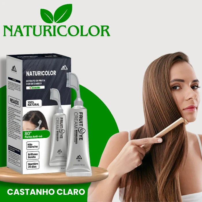 Tinta de Cabelo Vegetal Sem Amônia NaturiColor