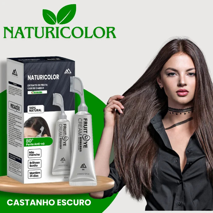 Tinta de Cabelo Vegetal Sem Amônia NaturiColor