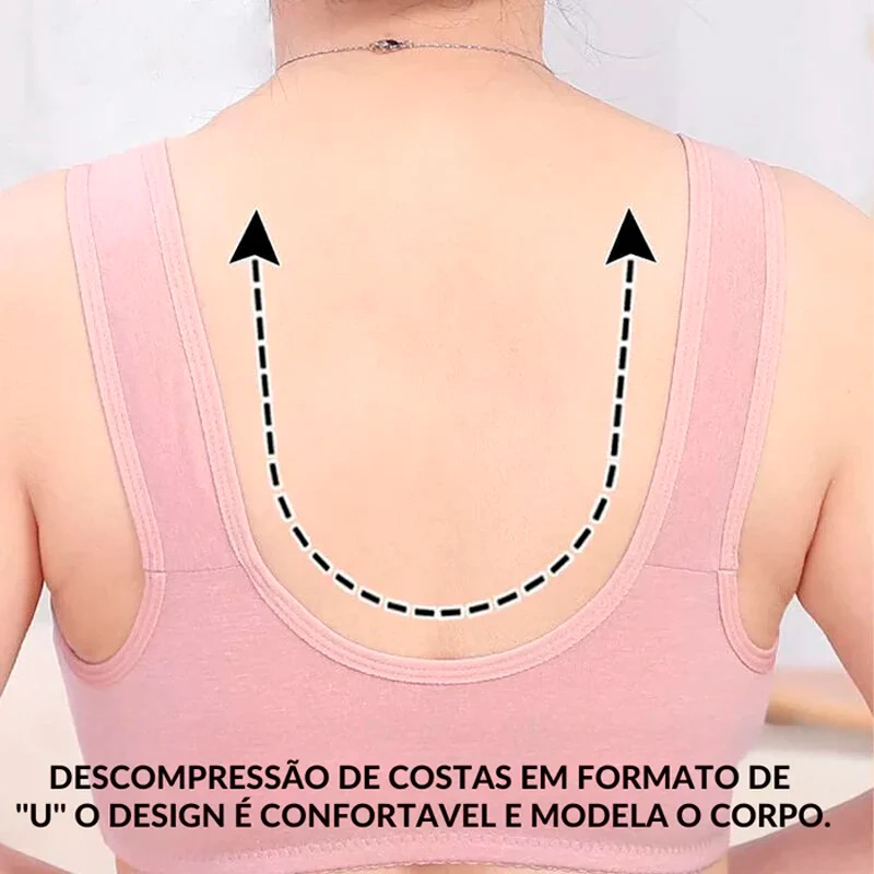 [COMPRE 1 LEVE 3] Sutiã Lady com Abotoamento Frontal em Colete + BRINDE Exclusivo