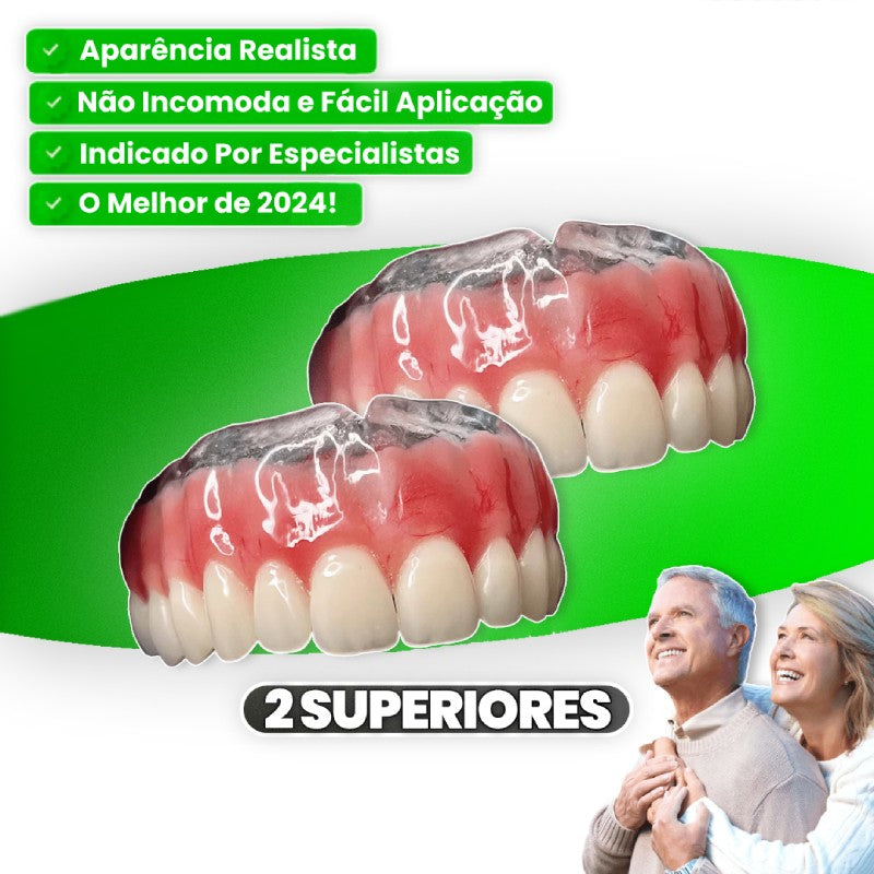 Dentadura de Silicone FIX Ajustável e Adaptativa