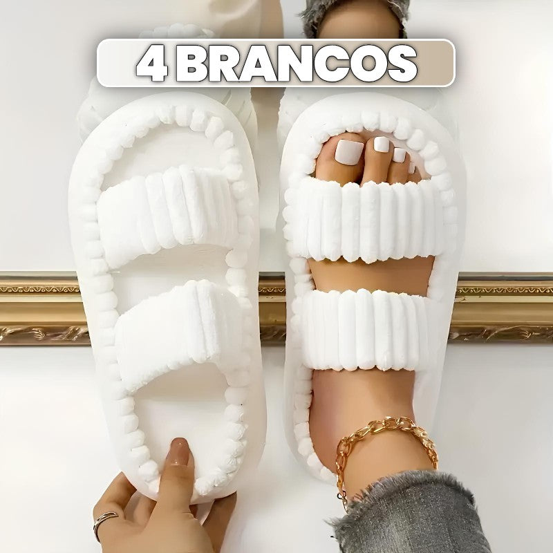 Chinelo Aveludado SoftCotton com Forro de Algodão