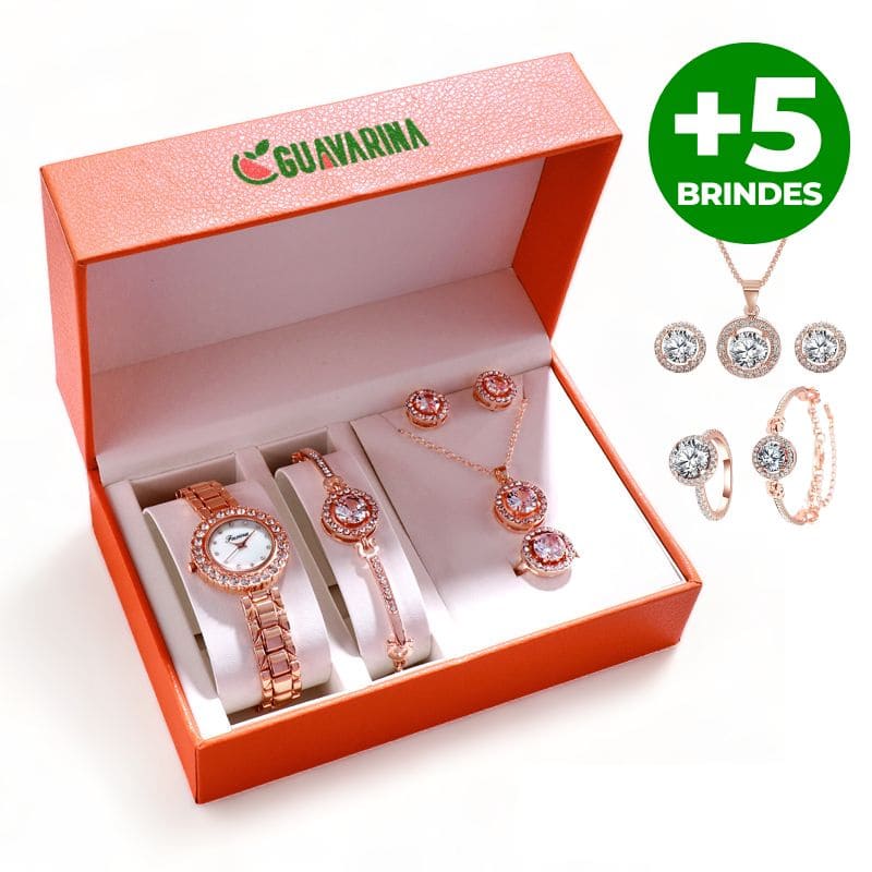 relógio feminino de luxo, kit relogio feminino, relógio feminino fino comprar,  marcas de relógio feminino de luxo, relogio grife feminino, relogio olevs feminino - Lojas Guavarina