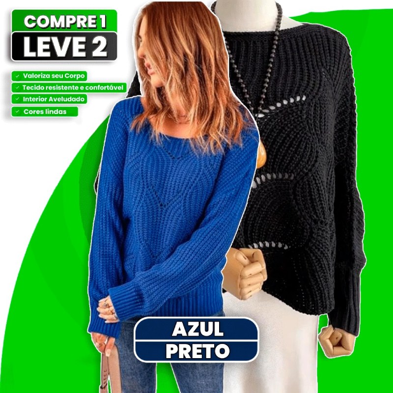 [COMPRE 1 LEVE 2] Suéter Zene de Algodão Egípcio