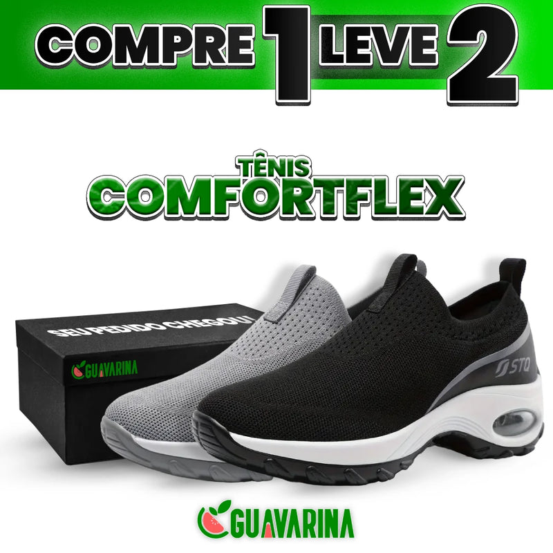 Tênis Feminino Ortopédico ComfortFlex Anti-Impacto e Super Macio