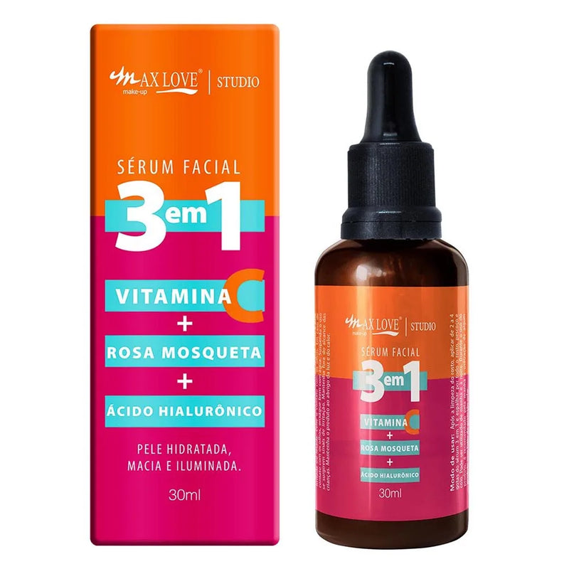 [COMPRE 1 LEVE 3] Sérum de Vitamina C, Rosa Mosqueta e Ácido Hialurônico