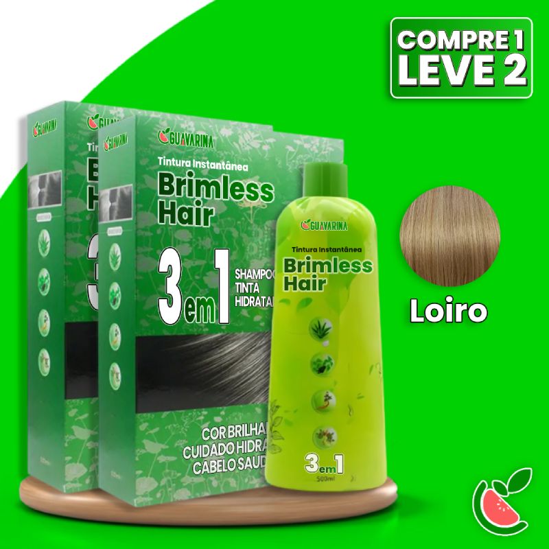 Shampoo Tonalizante Brimless Natural 3 em 1