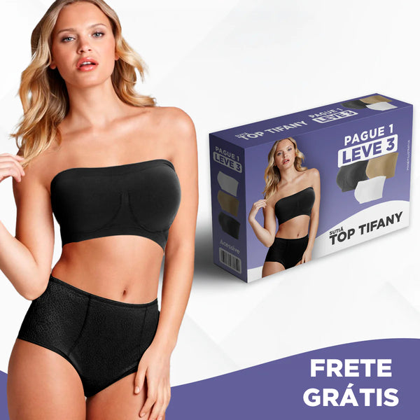 Sutiã Top Tifany Push-Up - LEVE 3 PAGUE 1 - Guavarina